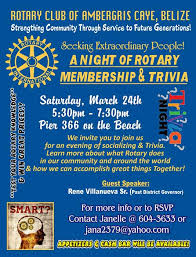 If you can ace this general knowledge quiz, you know more t. A Night Of Rotary Membership Trivia Ambergris Caye Belize Message Board