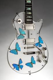 Black And White Electric Guitar Aesthetic Black Laotica Acrylic Guitars With Encapsulated Taxidermy Art Electric Guitar Art Guitar Art Cool Electric Guitars