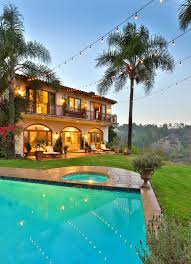 Spanish Villa Luxury Hilltop Home Exterior With Pool Spanish Style Homes Spanish Villas Spanish House