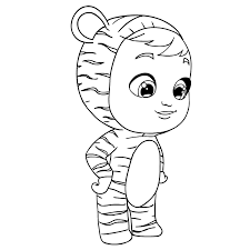 Cry Babies Coloring Page Drawing 6