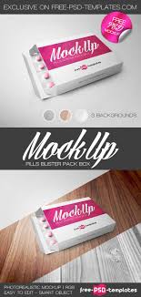 Free Pills Blister Pack Box Mock Up Design Mockup Free Mockup Free Photoshop Mockups