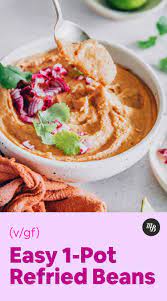 Easy 1 Pot Refried Beans Minimalist Baker Recipes Recipe Refried Beans Recipes Baker Recipes