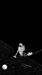 A Guy Vacuuming Space Improved 1800x3200 95 5 Black Credits To U Deathshotcs Amoledb Iphone Wallpaper Tumblr Hipster Hipster Wallpaper Dark Wallpaper