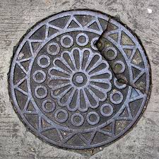 Drain Cover Ancient Symbols Mandala Drain Cover
