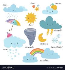 Weather Images Natural Disasters Weather Icons Weather Symbols Cute Cartoon