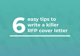 How To Write A Killer Rfp Cover Letter Template Examples Tips