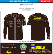 Pramuka merupakan semua anggota gerakan pramuka indonesia yang terdiri dari beberapa tingkatan, mulai dari pramuka siaga, penggalang, penegak, serta pandega. Contoh Desain Baju Lapangan Pramuka Penegak Paimin Gambar