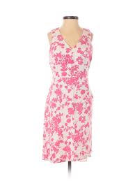 Details About Ann Taylor Loft Women Pink Casual Dress 0 Petite