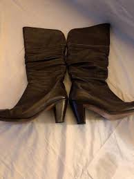 Frye Dark Brown Dorado Slouch Boots Women Size 9