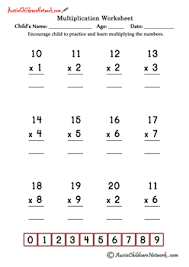 double digit multiplication worksheets aussie childcare network