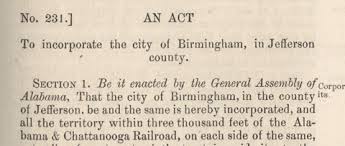 Maybe you would like to learn more about one of these? Incorporation Of Birmingham Alabama Treasures Found In Special Collection Samford University Library
