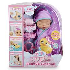 This unique doll is embedded with 9 lifelike functions and can be played without the need for batteries. Baby Born Surprise Bathtub Surprise Purple Swaddle Princess Toys R Us Canada