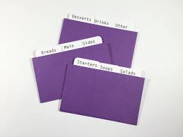 Embossed Recipe Card 3x5 Dividers For Recipe Cards Mountain Berry Recipe Cards Recipe Card Boxes Recipe Box Dividers