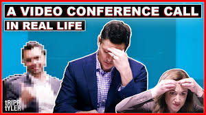 Joke to start a meeting. A Video Conference Call In Real Life Youtube