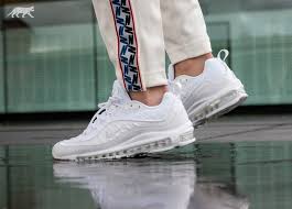 Nike Air Max 98 Triple White Grailify Sneaker Releases Nike Air Max Nike Nike Air