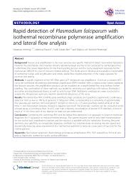 Ravintolat lähellä paikkaa yik mun tanjung malim pau. Pdf Rapid Detection Of Plasmodium Falciparum With Isothermal Recombinase Polymerase Amplification And Lateral Flow Analysis