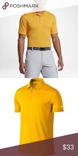 Black And University Gold Polo Shirt Nike Golf Victory Solid Short Sleeve Gold Polo Nike Golf Nike Shirts Nike