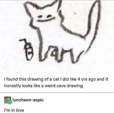 Cute cat drawing tumblr at paintingvalley com explore collection. Cave Cat Drawing Tumblr