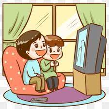 Couple Watching Tv Video Watching Tv Color Decoration Png Transparent Clipart Image And Psd File For Free Download Boy Cartoon Drawing Poster Decorations Valentines Illustration