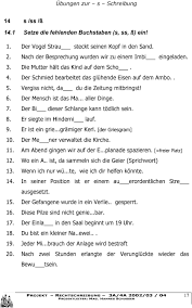 The 'ss' is used after a short vowel, like in wasser. Der S Laut Projekt Rechtschreibung 3a 4a 2002 03 04 Projektleiter Mag Hannes Schusser Pdf Kostenfreier Download
