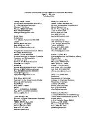 Best viewed using google chrome & firefox 11 or later with minimum resolution of 1024 x 768 Participant List Niaid National Institutes Of Health