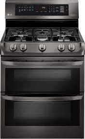 Available with gas, radiant or induction heat, our cooktops give you the power to cook your favorite dishes your way. Lg Ldg4315bd 30 Inch Double Oven Gas Range With Probake Convection Easyclean Wideview Window Ultraheat 18 500 Btu Power Burner 5 Sealed Burners 6 9 Cu Ft Capacity Glass Touch Controls And Griddle Black Stainless Steel