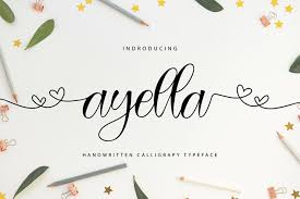 Ayella 724754 Handwritten Font Bundles In 2020 Stationary Art Download Fonts New Fonts