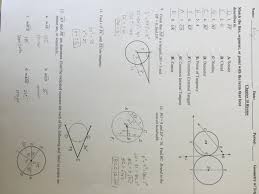 Plus model problems explained step by step. Geometry Circles Test Review Answers Geometry Practice Test