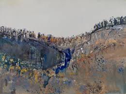 Werribee Gorge Fred Williams Ngv Fred Williams Landscape Drawings Australian Painting