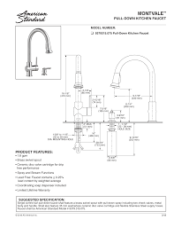 The product ships with all relevant accessories American Standard 9379315 075 Specification Manualzz