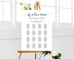 Welcome Seating Chart Seating Chart Printable Wedding