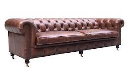 ‫ספת צ'סטרפילד מעור בצבע חום - ROSEWOOD | רוזווד ריהוט קלאסי‬‎