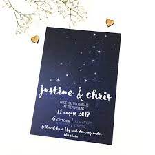 Not A Favorite But I Do Like How The Stars Cascade Into The Event Title Wedding Invitations Rsvp Outdoor Wedding Invitations Wedding Invitations