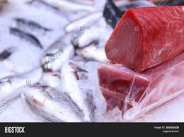 Fresh Raw Tuna On Ice Image & Photo (Free Trial) | Bigstock