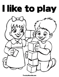 Painting online or after to print drawings can be a great help for kids and toddlers to discover their creativity. Coloring Pages Of Kids Playing Coloring Home