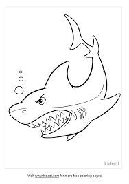 Travel back to the jurassic period with this printable dinosaur set! Great White Shark Coloring Pages Free Fish Coloring Pages Kidadl