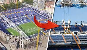 Der stadtrat gibt für real heißt das im klartext: Bernabeu Umbau Klapp Tribune Im Innenraum Dachtrager Komplett Real Total