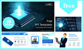 Technology powerpoint templates make complex things simple. Free Computers Powerpoint Template Design