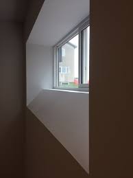 #1 and #2 you want to start by installing the studs of the wall as you normally would. Angled Basement Window Frame