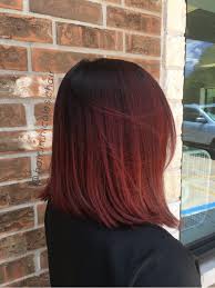 Dark Shadow Root And Bright Red Hair Austinhair At A Carter T Lund Salon Dark Roots Hair Red Ombre Hair Red Hair Inspo