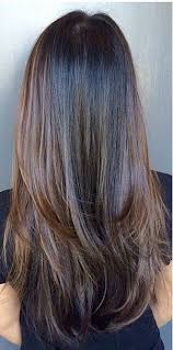 Straight Long Chocolate Brown Hair With Heavy Bottom Layering Long Hair Styles Hair Styles Brunette Hair Color