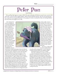Peter Pan Reading Comprehension Set Comprehension Activities Third Grade Expeditionary Learning Free Reading Comprehension Worksheets