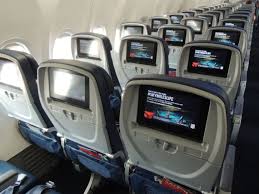 Delta Air Lines Boeing 737 900er Main Cabin Economy Class Seats Back View Video Screen Photos Delta Airlines Boeing Boeing 737