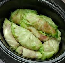 Crockpot Stuffed Cabbage Slow Cooker Cabbage Rolls Cooking Recipes Recipes