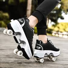 Shipping worldwide + 90 day money back guarantee. Mlyzhe Deformation Roller Shoes Male And Female Skating Shoes Adult Children S Automatic Walking Shoes Invisible Pulley Shoes Skates With Double Row Deform Wheel Buy Online In India At Desertcart In Productid 167705735