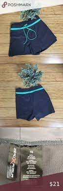 Zeroxposur Swim Shorts Zeroxposur Swim Shorts Gray Green Built In Bottoms Drawstring Tie Women S Size 16 Excellent Condition Zero Tie Women Womens Swim Fashion