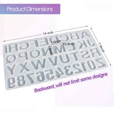 If you use a matte mold, your letters will turn out matte and not clear. Alphabet Resin Molds Backward 029 Melbourne Art Direct