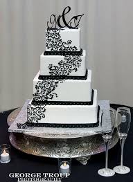 Black And Silver Wedding Cake Ideas Wedding Cake Ideas Photos Wedding Wishes Black And White Wedding Cake Square Wedding Cakes White Square Wedding Cakes