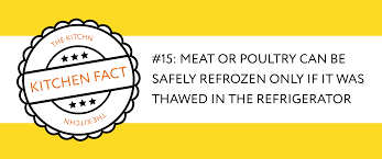 the only time you can safely refreeze meat or poultry kitchn