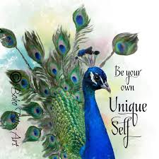 You Flow Like A Feather In A Beautiful World Be Your Own Unique Self Quote Wall Art Gorgeous Peacock Art Etsy Wall Art Quotes Peacock Art Peacock Pictures
